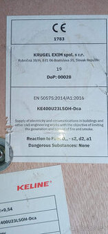 kabel Cat.6 UTP LSOH 400MHz Dca - s2,d2,a1 500m/cívka