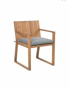 Dřevěné židle z akáciového dřeva 2ks