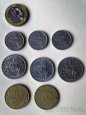 Mince 10 Franc, 1 Franc, 1/2 Franc, 20 Centime