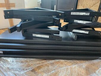 Ikea police Bergshult 80x30 cm (4ks) + konzole Ekby Valter