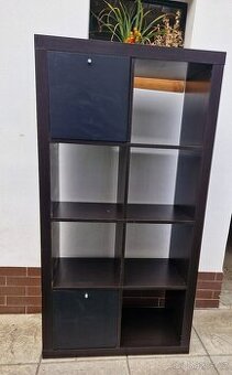 KALLAX Ikea Policový díl, černohnědá, 77x147 cm