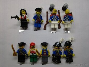 Lego piráti dělo a figurky pirátky