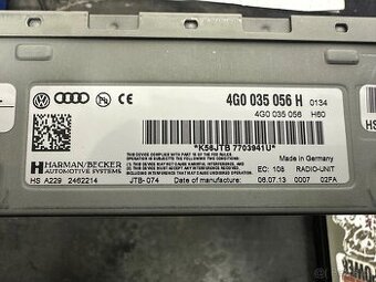 Jednotka Autorádia Audi  A4/A5  4G0035056H