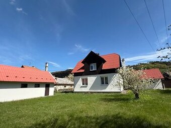 Bystřička - Rodinný dům 4kk + garáž/dílna/hospodářská budova
