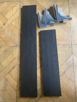 IKEA polička Bergshult + 5x konzole Ramshult