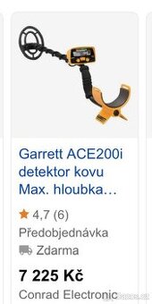 Garrett detektor kovů + dohledávač