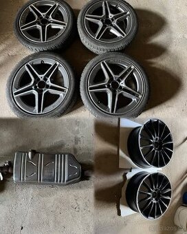 ALU AMG MERCEDES 6x, zimní pneu+original výfuk