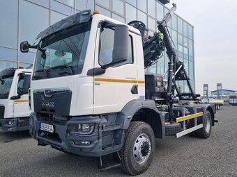 MAN TGM 18.290 4x4 RUKA HIAB 158 + KONTEJNER