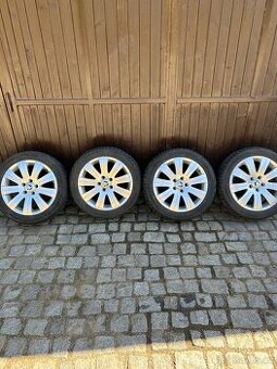 Alu kola 5x112 R17+zimní pneu