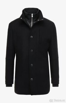 Krátký černý kabát Jack Jones Premium jprduane, vel. S - 1