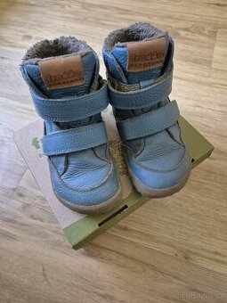 Zimní vysoké barefoot boty Froddo Tex jeans 24
