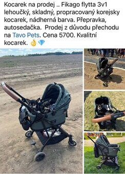 Kocarek Fikago flytta 3v1