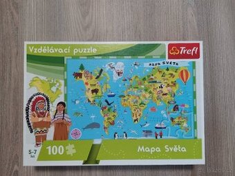Prodám Trefl puzzle - Mapa světa