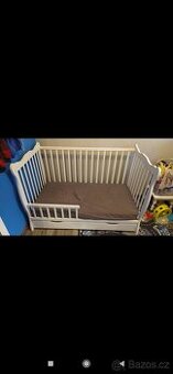 Dětská postýlka 2v1 Julka s úložným prostorem