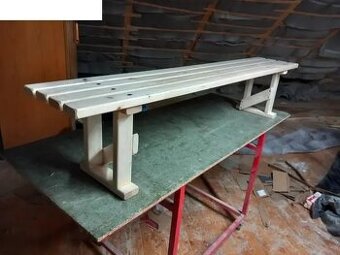 lavička bez opěrky zad tloustka lati 28 a 42mm