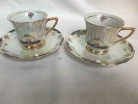 Mini kávové salky s podsalky 2ks