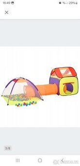 Stan s tunelem 3 v 1 s míčky