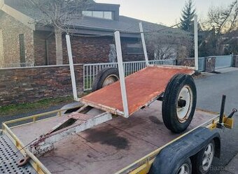 Vyvážečka za traktor, vlek do lesa na dřevo