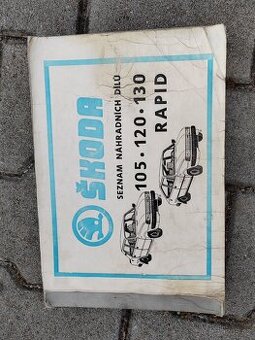 Prodám katalog náhradních dílů Škoda 120