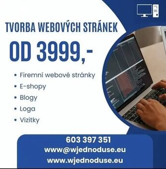 Tvorba webových stránek od 3999,-