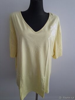 Příjemné tričko - žluté vel.XXL/52-54.