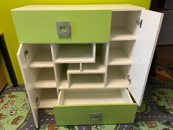 Dětská komoda, skříň 2 stejné kusy - 1
