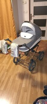 Kombinovaný kočárek Roan, vajíčko Cybex,fusak Pinkie a další