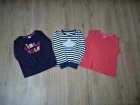 2 ks Dívčí trika dl. rukáv 110/116