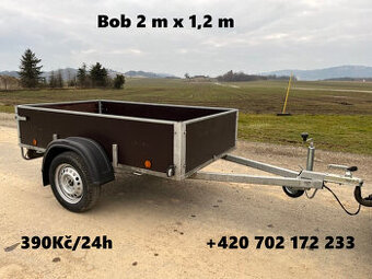 Půjčení přívěsného vozíku 2m