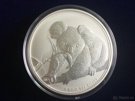 1 kg stříbrná mince koala 2010 - originál