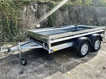 Univerzální velký přívěsný vozík 2xosa 3,0mx 1,5m,řidičák B