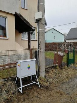 Stavební rozvaděč - Antoníček.  Zn. My máme postaveno