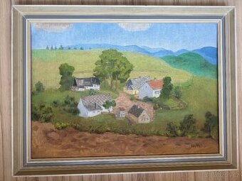 Prodám obraz- Lev Šimák, Dobrošov u Náchoda