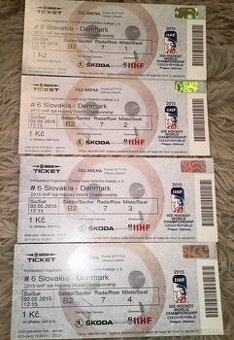 Slovensko- Dánsko, MS Lístky z hokejového zápasu - 1
