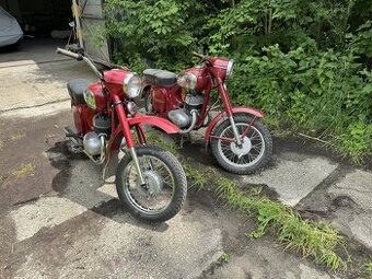 Jawa 350, kývačka, panelka