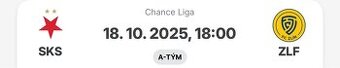 Slavia vs Zlín vstupenky