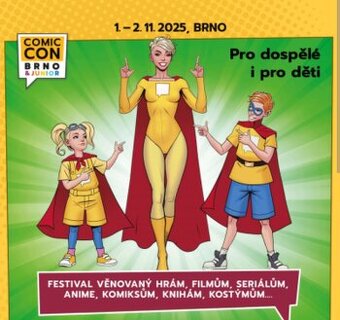 Vstupenka na Comic con Junior Brno 2025 1.11.