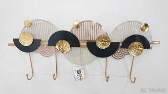 Nástěnný věšák ve zlato-černé barvě Art Mauro Ferretti