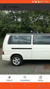 Vw transporter t4 long  zadni lepena skla