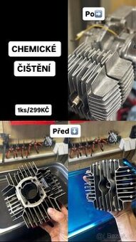 Ultrazvukové čistění hliníku  Jawa 50 , Babetta …