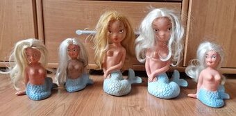 Japan panenky ,mořské panny - Tuzex, pěkné,staré a origo.