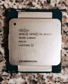 Xeon E5-2630 v3 2,4-3,2 GHz 8j./16vl. 20MB až 768GB DDR4