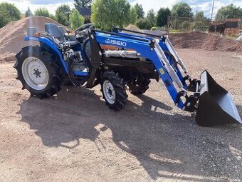 Malotraktor Iseki s čelním nakladačem