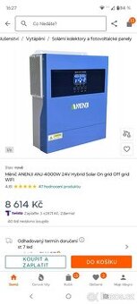 Hybridní solární invertor 4000W/ 24V