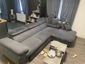 Rohová sedačka stará tři měsíce masiv - 1