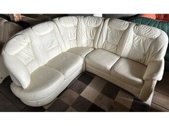 Luxusní rohová kožená sedací souprava, 2752