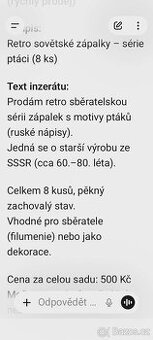 retro zápalky ,retro fotoaparát