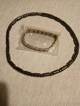 Magnetický pánský náramek a náhrdelník