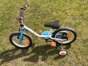 Dětské kolo BTWIN 14" Arctic 100 – pomocná kolečka