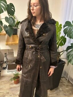 Rabbit leather coat
